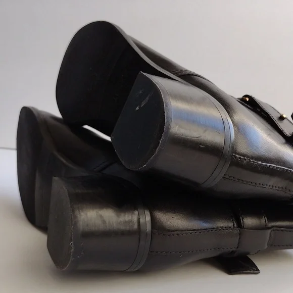 J.Crew Parker black leather ankle boots size 9 - Picture 7 of 10